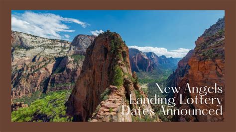 angels landing lottery odds|Angels Landing: Summer (Hikes on June 1 – August 31).